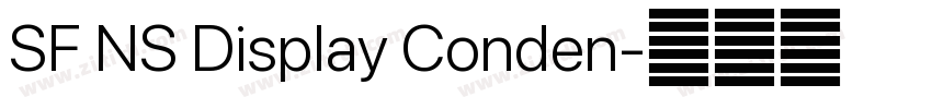 SF NS Display Conden字体转换